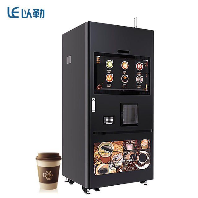 Frais au sol avec le distributeur automatique LE308G de café de glace chaude de machine à glaçons