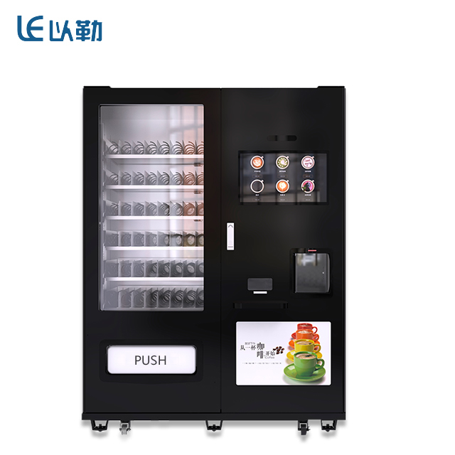 Distributeur automatique de casse-croûte et de café avec l'écran de publicité pour le dépanneur